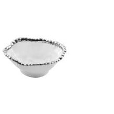 Snack Bowl Silver/White