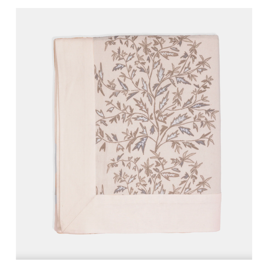 Holly Vine Natural Tablecloth 60x60
