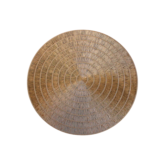 Vida Basketweave 15" Round Gold Set/4