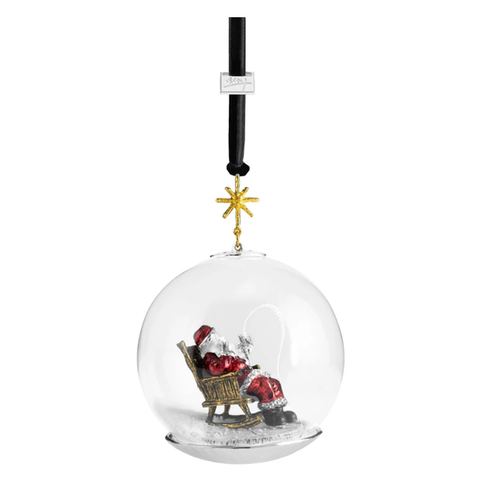Santa Snow Globe Ornament