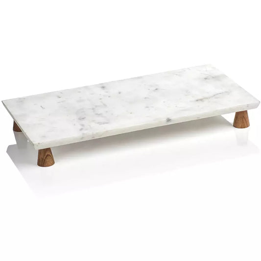 Amalfi Marble Cheese Tray on Acacia Wood
