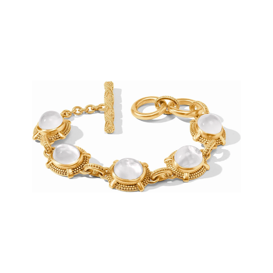 Cabochon Bracelet Clear Crystal