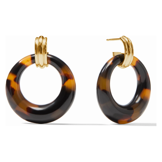 Madison Doorknocker Earring Tortoiseshell