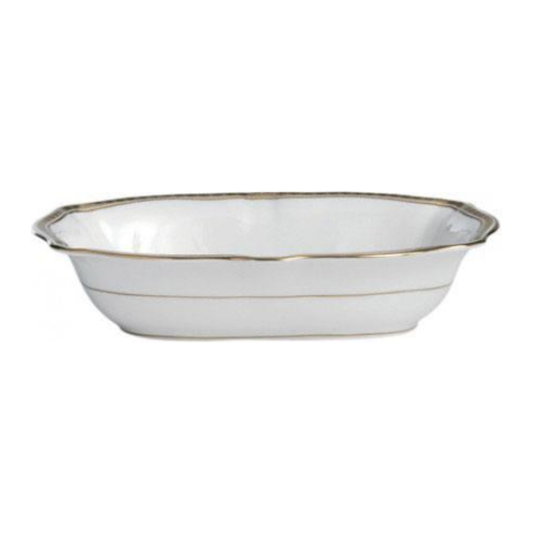 Carlton Gold Open Veggie Dish White
