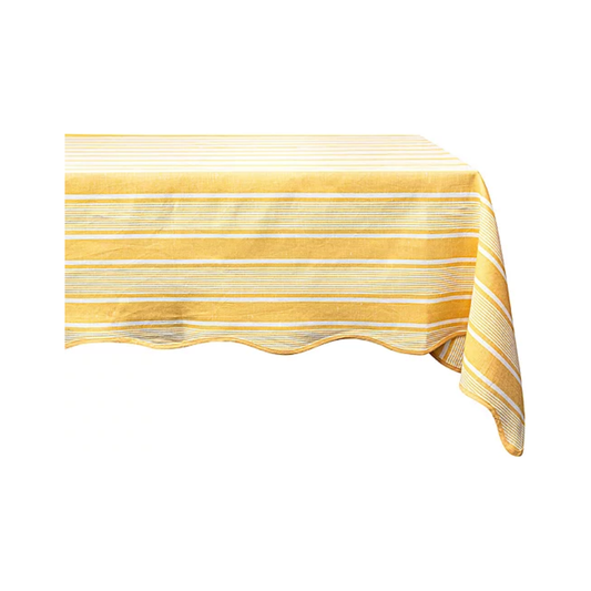 Cabana Stripe Tablecloth 60"x120" Sunshine