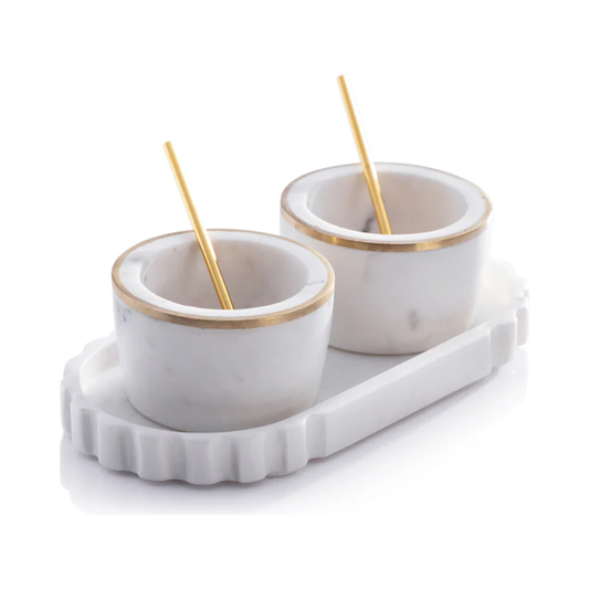 Marble Condiment 5pc Set