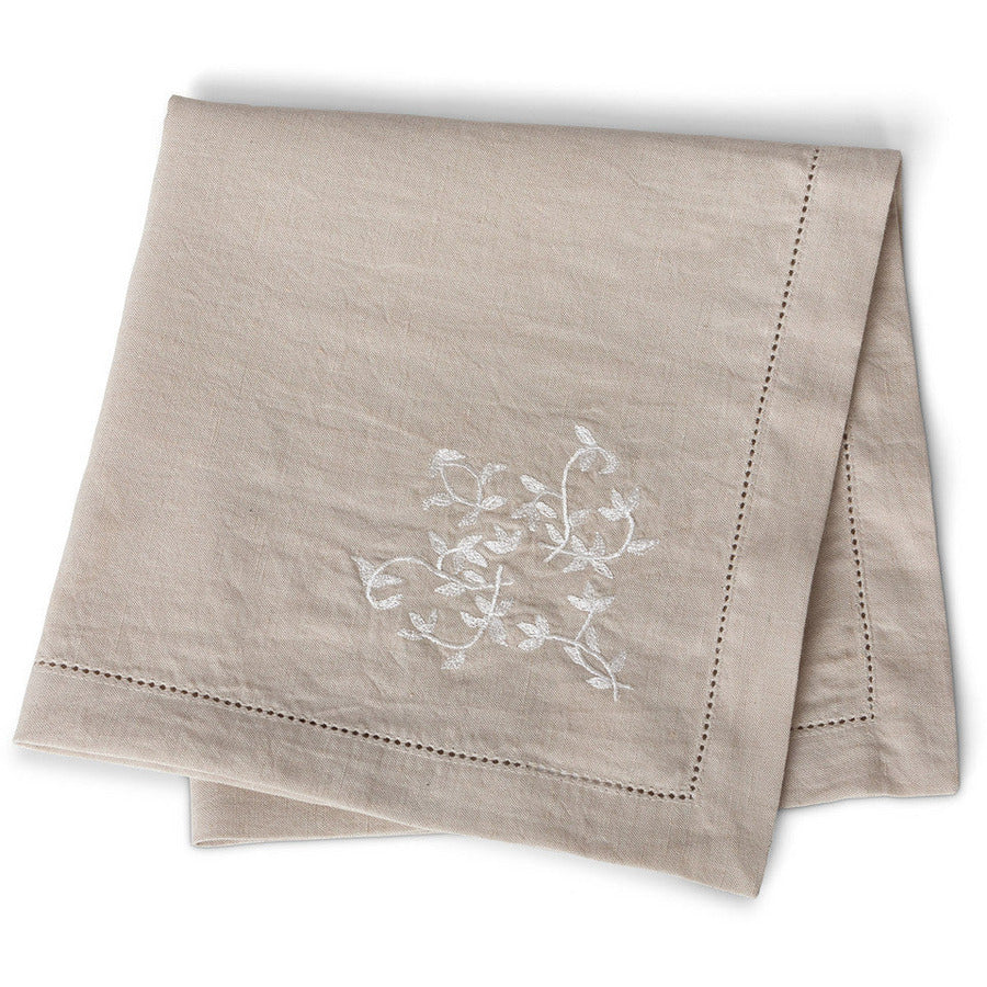 Lili Embroidered Linen/Cotton Napkin