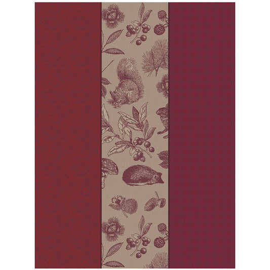 Dans Les Bois Tryptique Tea Towel