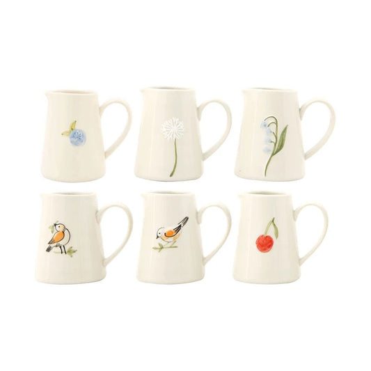 Hand-Painted Embossed Creamer