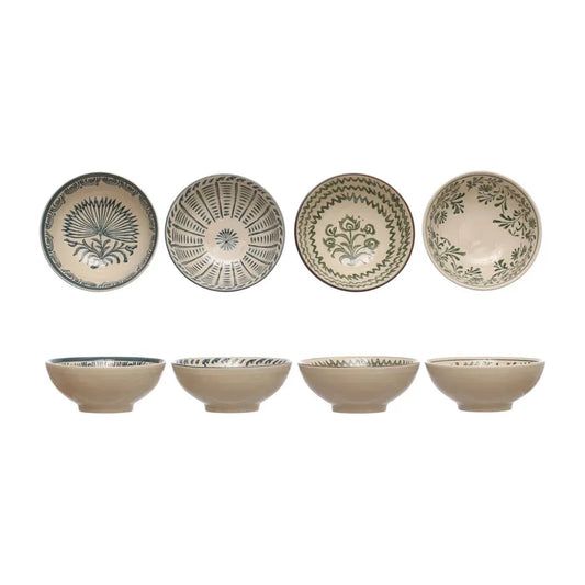 Hand-Painted Stoneware Bowl