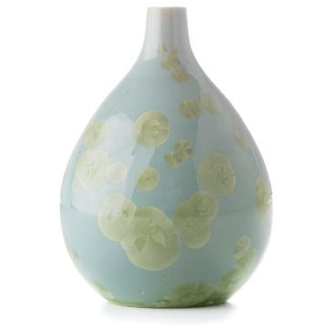 Crystalline teardrop vase Sm.