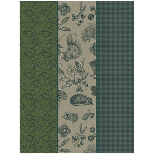 Dans Les Bois Tryptique Tea Towel