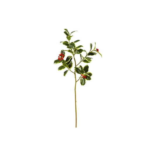 Rounded Holly Spray 31" Red