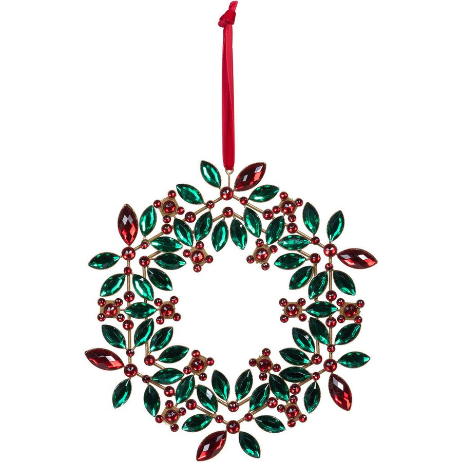 Holly Wreath Ornament
