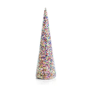 LED Multicolor Sequin Tree 11.75"