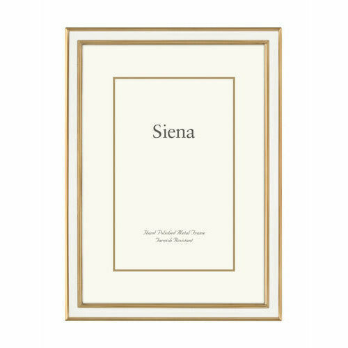 Siena Gold Frame White