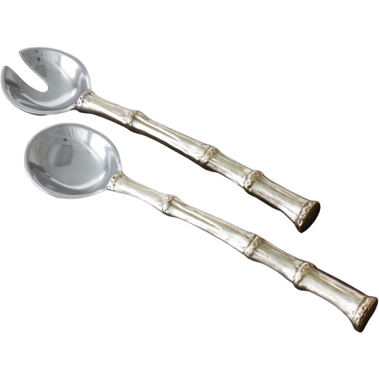 Garden Bamboo Salad Servers