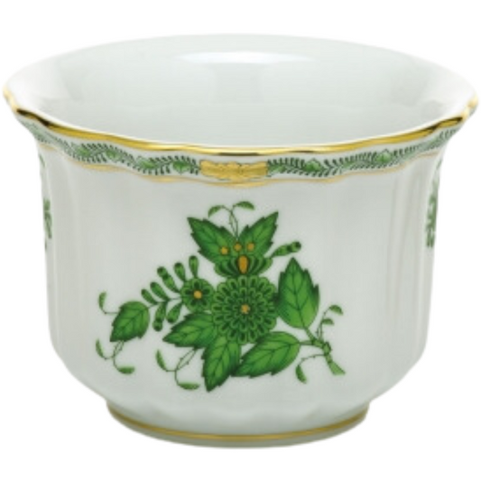 Chinese Bouquet Mini Cachepot Green