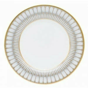 Arcades Grey & Matte Gold Dinner Plate