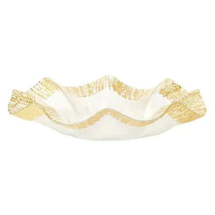 Rufolo Glass Gold Platter