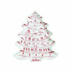 Country Estate Winter Frolic Ruby Serving Collection