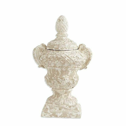 White Resin Urn