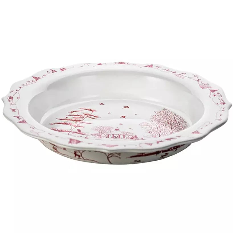 Country Estate Winter Frolic Ruby Serving Collection