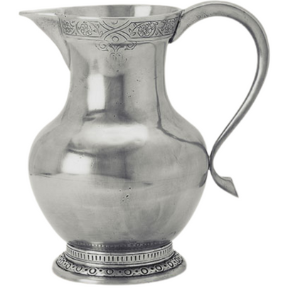 Engraved pitcher