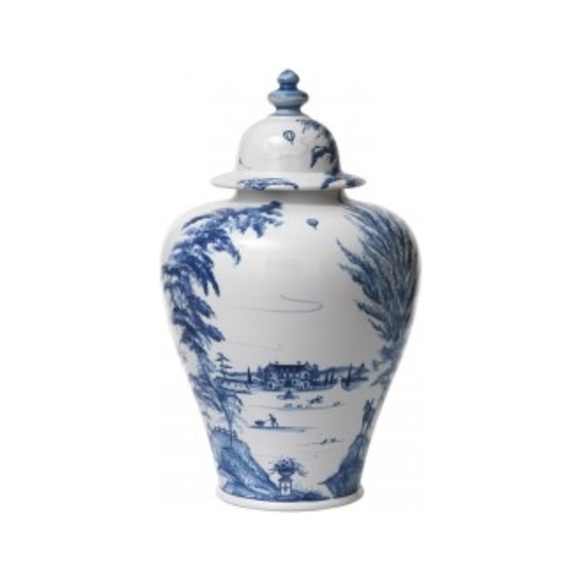 CE Delft Tall Lidded Ginger Jar