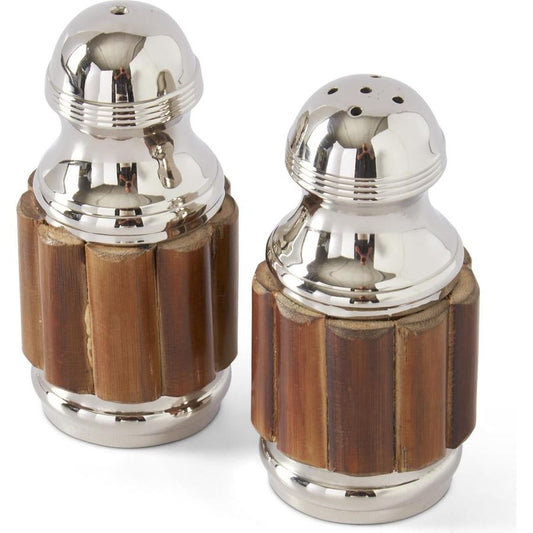 4" Silver and Metal Salt & Pepper Shakers