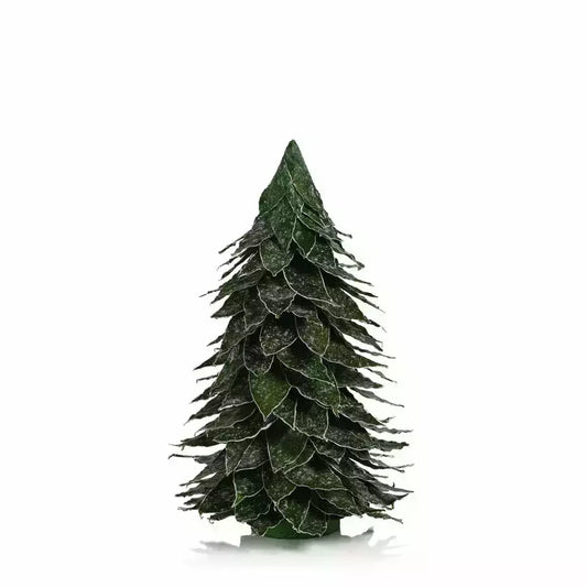 Natural Mahogany Leaf Tree W/Capiz Flakes