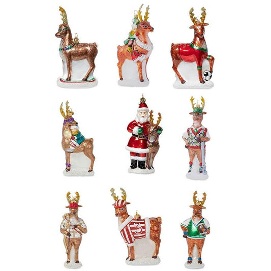 Country Estate Reindeer Games Ornament Collection