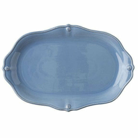 Berry and Thread Platters Chambray