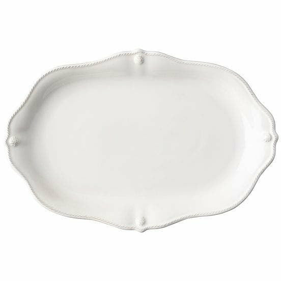 Berry & Thread Serving Platter Whitewash