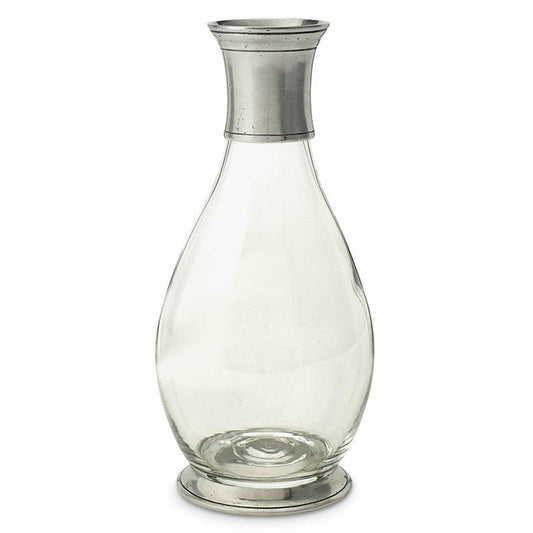 Tall Carafe w/Pewter Collar